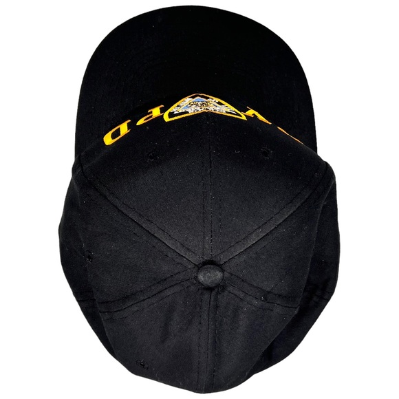 NYPD Vintage 1990s Strapback Black Hat Cap Adjustable - Picture 2 of 10
